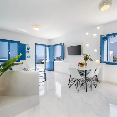 Beautiful Santorini 2 Bedroom Private Pool Magical Sea Views Villa